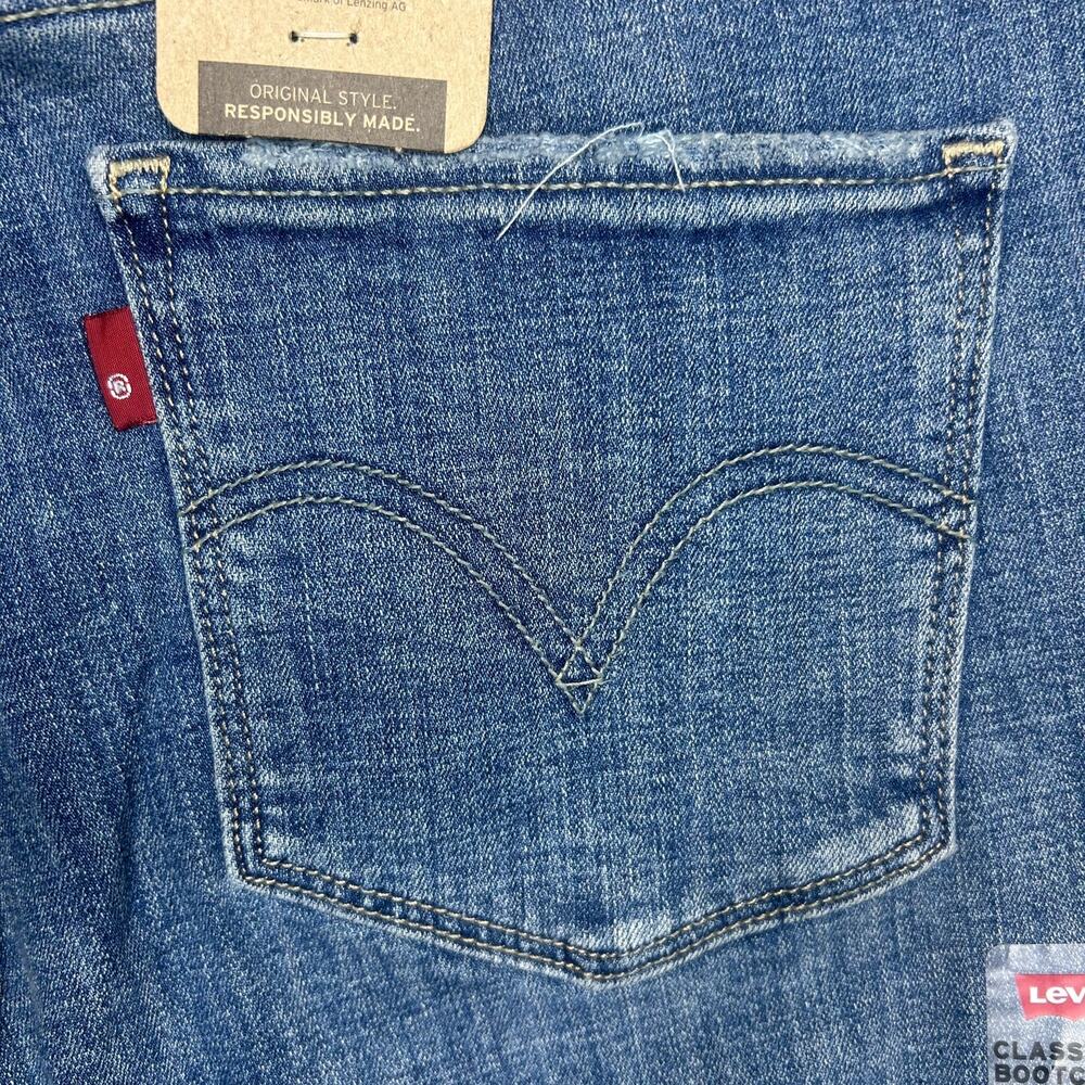 Levi’s Women's Size 12 Classic Bootcut 31/32 HyperSoft Mid Rise Jeans Denim - Picture 9 of 10